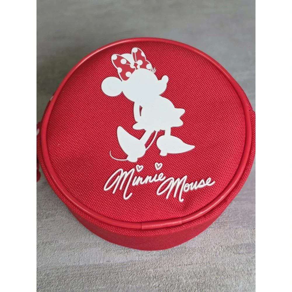 Disneyland Resort Minnie Mouse Red Round Coin Pouch Bag Charm